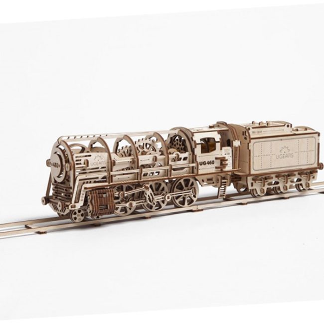 Locomotora con tender c