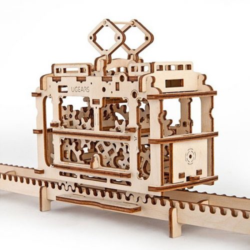 Tranvía con raíles a