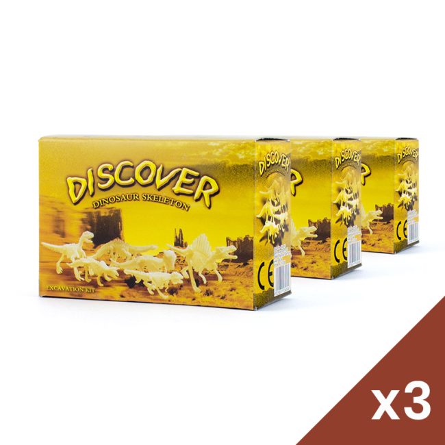 Dino excavación pequeño pack x3